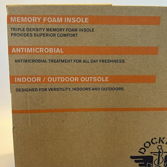 Dockers NIB Men’s Memory Foam Indoor Outdoor Outsole Black Slippers-L (9/10) - Picture 16 of 16